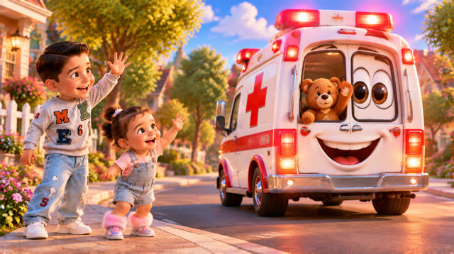 Scene 12 - Fire truck children's song