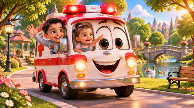 Scene 13 - Fire truck children's song