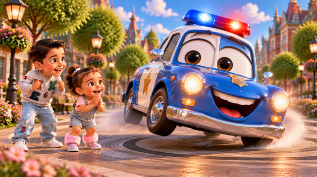 Scene 19 - Fire truck children's song