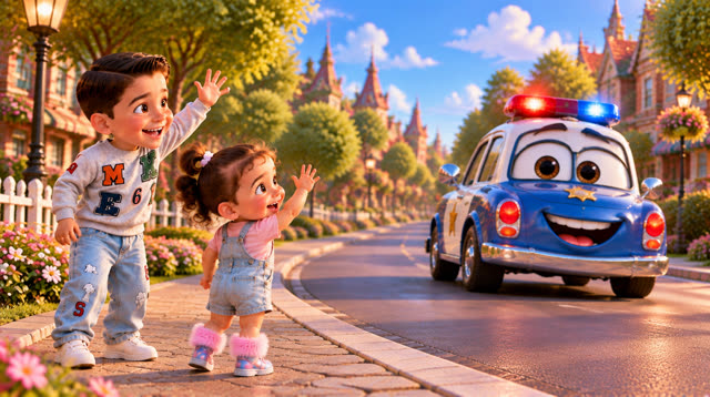 Scene 20 - Fire truck children's song
