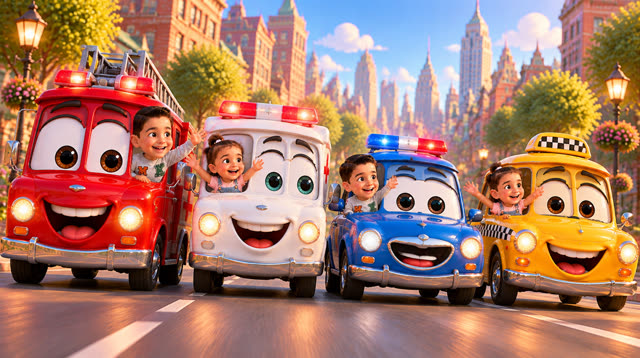 Scene 26 - Fire truck children's song