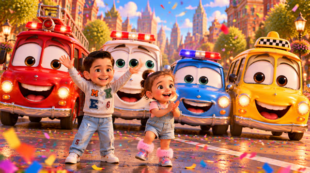 Scene 27 - Fire truck children's song