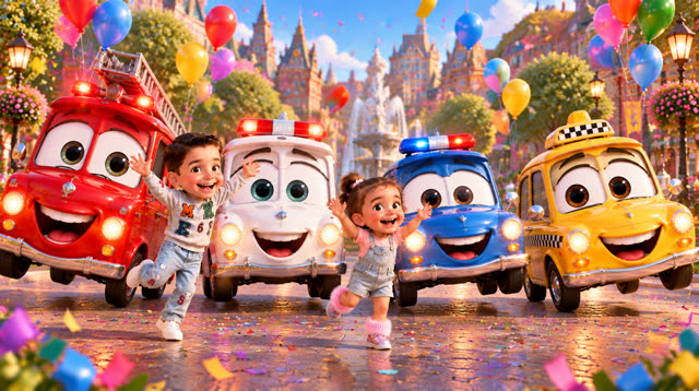 Scene 28 - Fire truck children's song