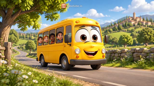 Scene 1 - Milo le petit bus des couleurs