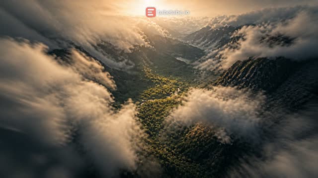 Scene 2 - Visual: Wide cinematic sunset shot. Voice: “Would you visit a place like this?” On-screen text: “YES or NO? 👇”