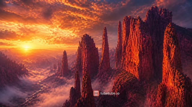 Scene 4 - Visual: Wide cinematic sunset shot. Voice: “Would you visit a place like this?” On-screen text: “YES or NO? 👇”