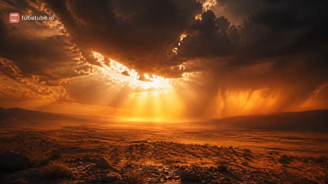 Scene 5 - Visual: Wide cinematic sunset shot. Voice: “Would you visit a place like this?” On-screen text: “YES or NO? 👇”