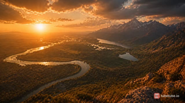 Scene 10 - Visual: Wide cinematic sunset shot. Voice: “Would you visit a place like this?” On-screen text: “YES or NO? 👇”