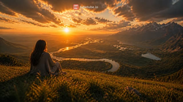 Scene 11 - Visual: Wide cinematic sunset shot. Voice: “Would you visit a place like this?” On-screen text: “YES or NO? 👇”