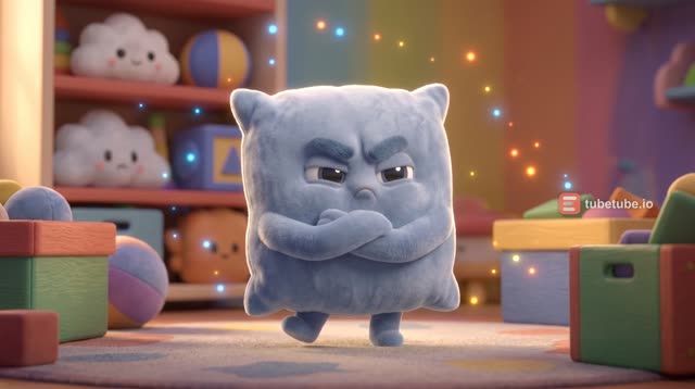 Scene 1 - Grumpy Pillow and Happy Bunch