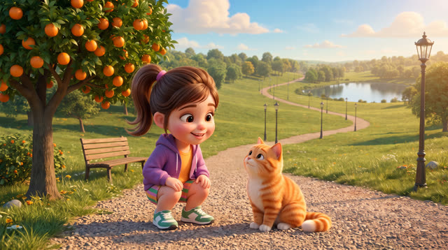Scene 5 - Learn Colors with Alexia - Orange, Green, Purple