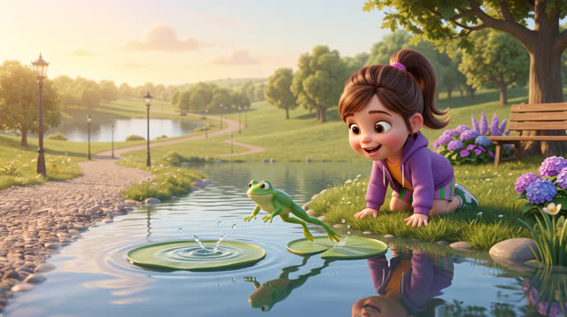 Scene 8 - Learn Colors with Alexia - Orange, Green, Purple