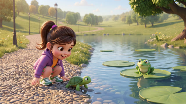 Scene 9 - Learn Colors with Alexia - Orange, Green, Purple