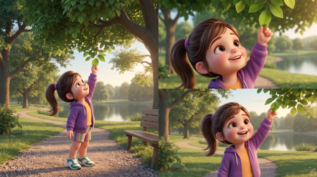 Scene 10 - Learn Colors with Alexia - Orange, Green, Purple