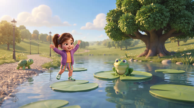 Scene 11 - Learn Colors with Alexia - Orange, Green, Purple