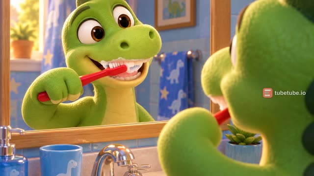 Scene 5 - Baby Dino Brush Your Teeth