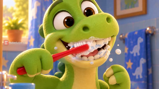 Scene 6 - Baby Dino Brush Your Teeth