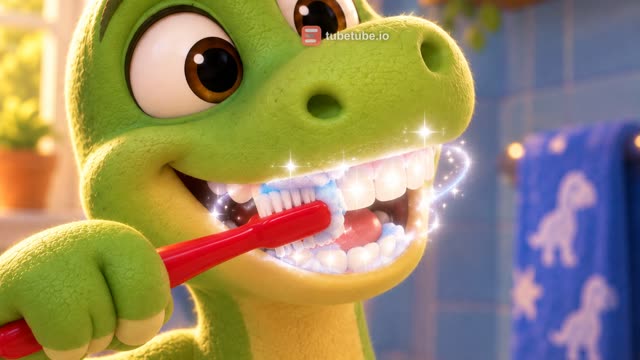 Scene 9 - Baby Dino Brush Your Teeth