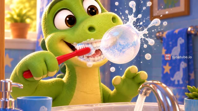 Scene 10 - Baby Dino Brush Your Teeth