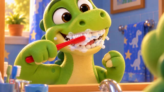 Scene 11 - Baby Dino Brush Your Teeth