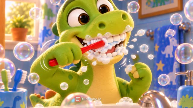 Scene 12 - Baby Dino Brush Your Teeth