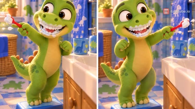 Scene 13 - Baby Dino Brush Your Teeth