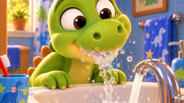 Scene 14 - Baby Dino Brush Your Teeth