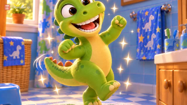 Scene 17 - Baby Dino Brush Your Teeth