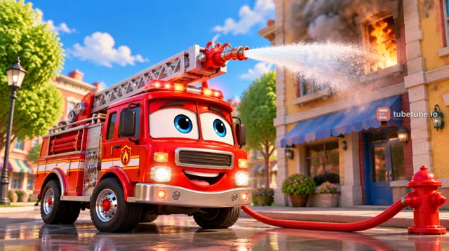 Scene 9 - Leo the Fire Truck | Wee-Woo, Let's Go! |Beep, beep!