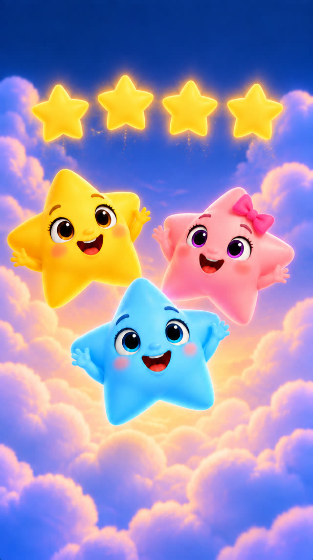 Scene 3 - Count to Five with Happy Star Kids.