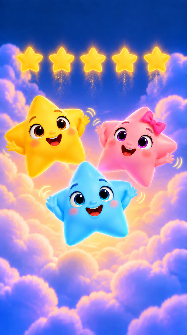 Scene 7 - Count to Five with Happy Star Kids.
