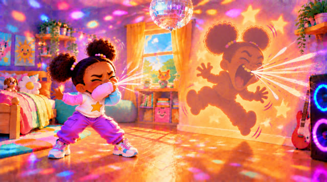 Scene 25 - MY SHADOW IS HAVING A PARTY.