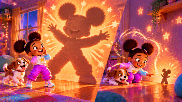 Scene 41 - MY SHADOW IS HAVING A PARTY.
