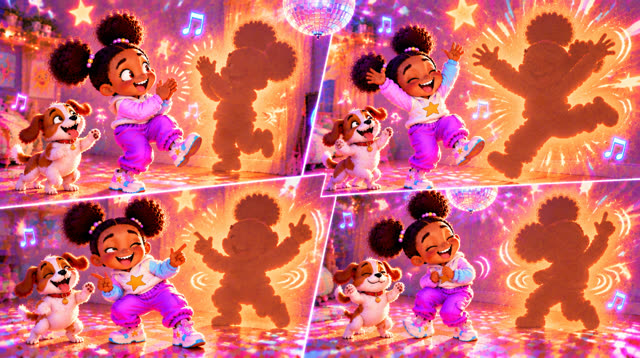 Scene 44 - MY SHADOW IS HAVING A PARTY.