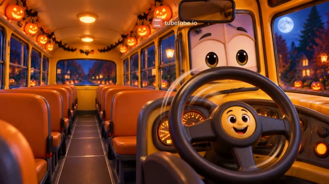 Scene 3 - Le Bus Hanté Roule Roule 🎃 Comptine Halloween pour Enfants | Chanson des Petits Monstres