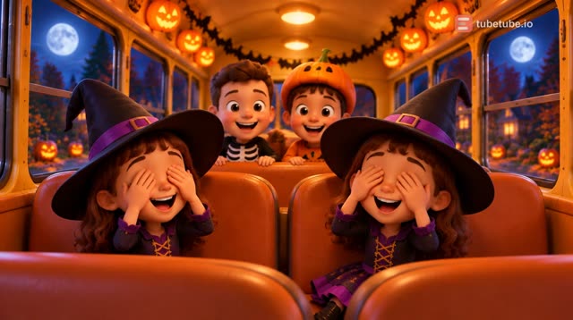 Scene 5 - Le Bus Hanté Roule Roule 🎃 Comptine Halloween pour Enfants | Chanson des Petits Monstres