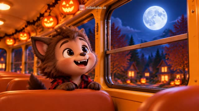 Scene 10 - Le Bus Hanté Roule Roule 🎃 Comptine Halloween pour Enfants | Chanson des Petits Monstres
