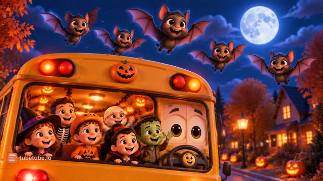 Scene 12 - Le Bus Hanté Roule Roule 🎃 Comptine Halloween pour Enfants | Chanson des Petits Monstres