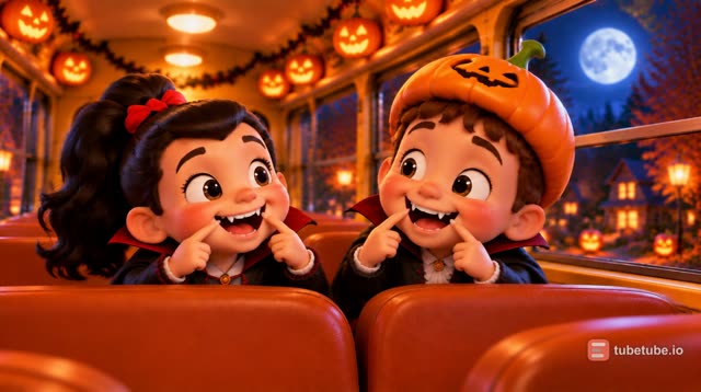 Scene 15 - Le Bus Hanté Roule Roule 🎃 Comptine Halloween pour Enfants | Chanson des Petits Monstres