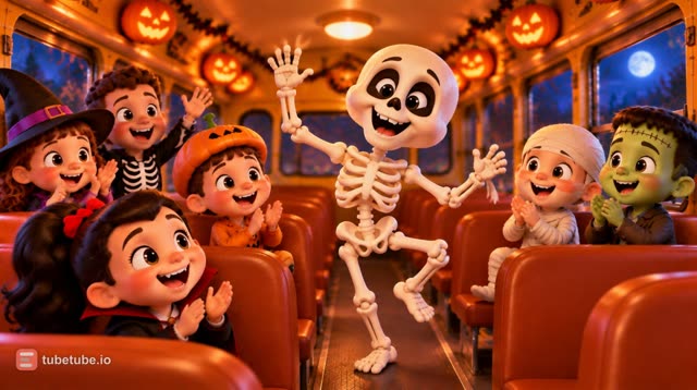 Scene 18 - Le Bus Hanté Roule Roule 🎃 Comptine Halloween pour Enfants | Chanson des Petits Monstres