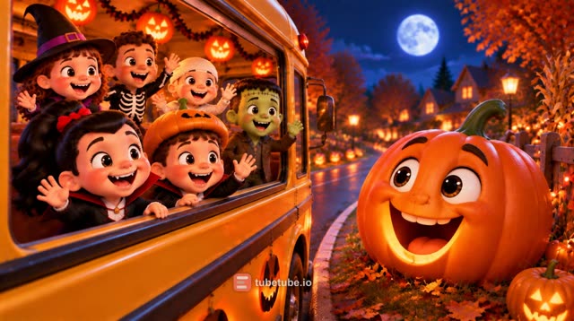 Scene 20 - Le Bus Hanté Roule Roule 🎃 Comptine Halloween pour Enfants | Chanson des Petits Monstres