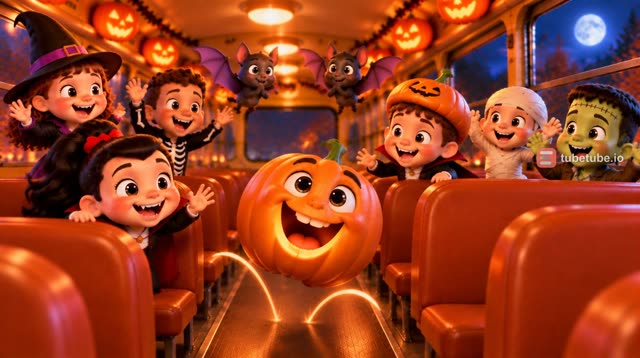 Scene 21 - Le Bus Hanté Roule Roule 🎃 Comptine Halloween pour Enfants | Chanson des Petits Monstres
