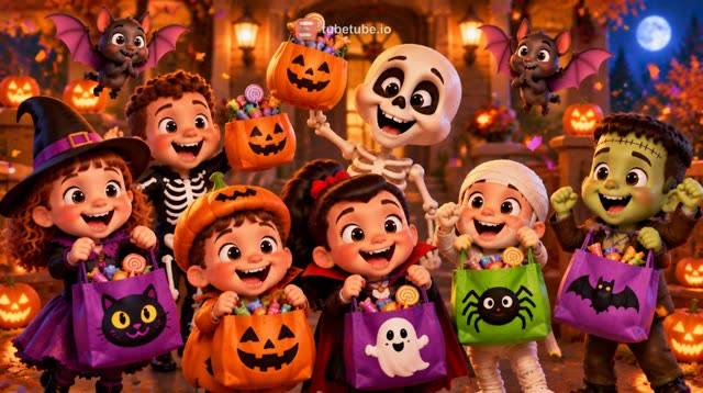 Scene 23 - Le Bus Hanté Roule Roule 🎃 Comptine Halloween pour Enfants | Chanson des Petits Monstres