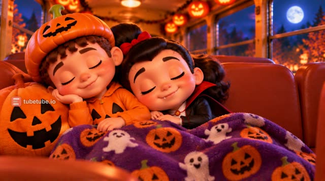 Scene 27 - Le Bus Hanté Roule Roule 🎃 Comptine Halloween pour Enfants | Chanson des Petits Monstres