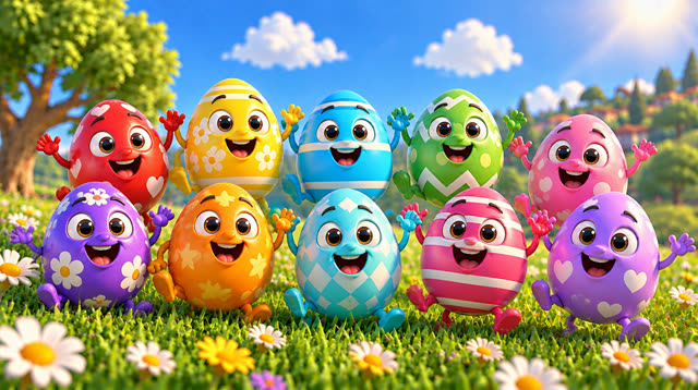 Scene 12 - Rainbow eggs suprise