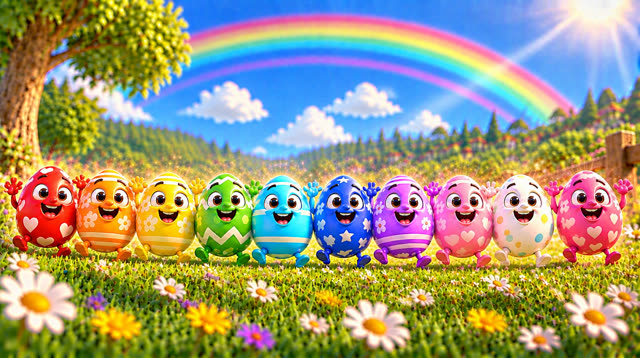 Scene 28 - Rainbow eggs suprise