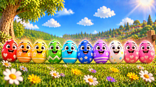 Scene 30 - Rainbow eggs suprise