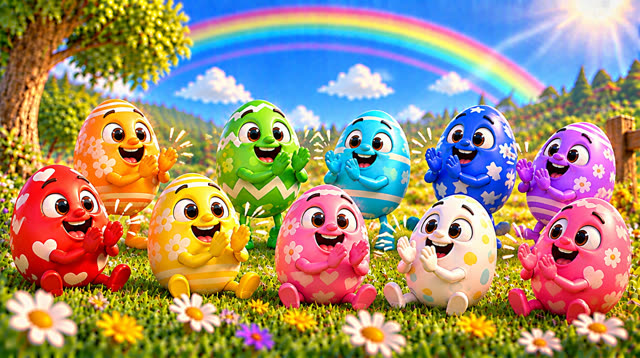Scene 33 - Rainbow eggs suprise