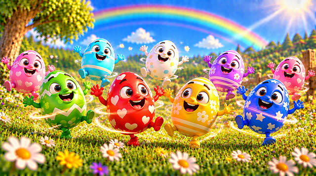 Scene 34 - Rainbow eggs suprise