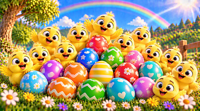 Scene 41 - Rainbow eggs suprise